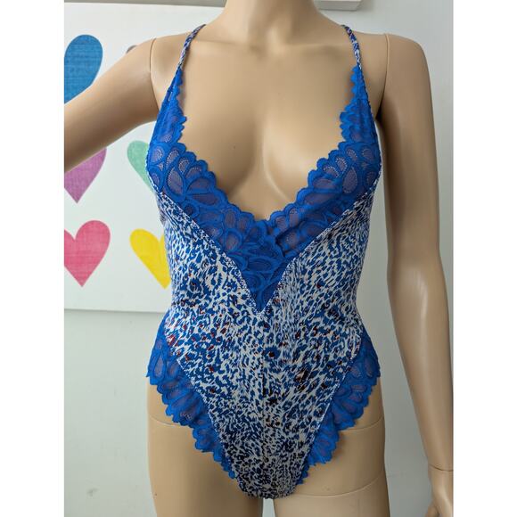 savage x fenty not sorry lace teddy medium - Picture 1 of 11